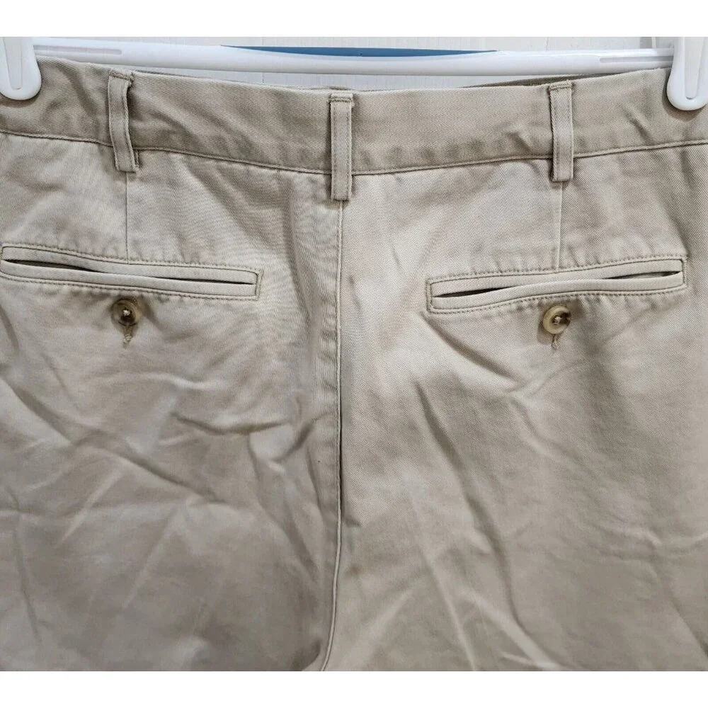 Lot of 3 Lands' End Traditional Fit Chino Shorts Size‎ 34 100% Cotton